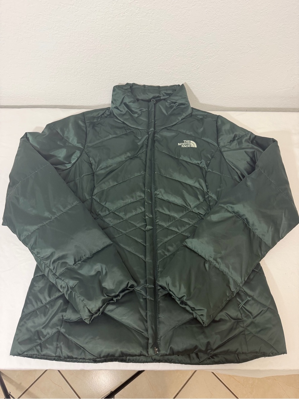 The North Face Women's Dark Green Quilted Puffer Jacket